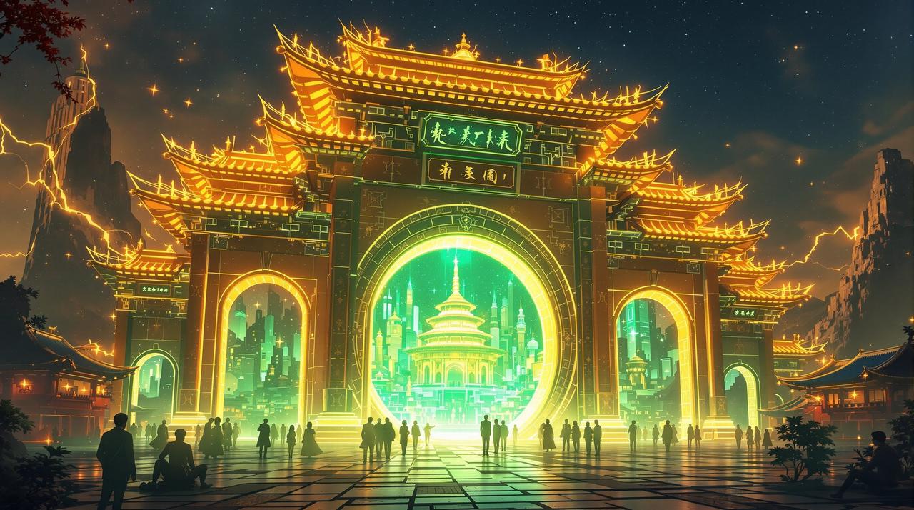 动漫18 - 通往次元的第一关,西域门户融合二次元世界的奇幻场景